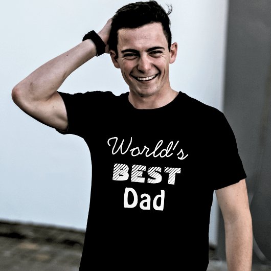 Beste vader van de wereld, zwart t-shirt