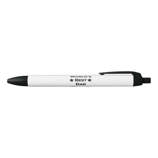 Beste vader van de wereld zwarte inkt pen (Bovenkant)