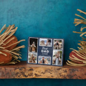 Beste vader van Denim Foto Plaque Fotoplaat (Zijkant)