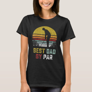 Beste vader van Golf-Vintage T-shirt