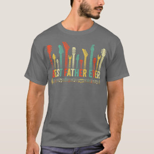 Beste vader van Guitar Lover Funny Guitarist Fath T-shirt