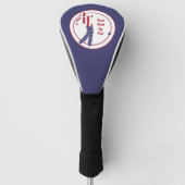 Beste vader van Par | Amerikaanse vlag Golf Player Golfheadcover (Voorkant)