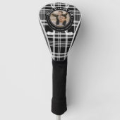Beste vader van Par Buffalo Plaid Vaderdag Foto Golfheadcover (Voorkant)