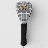 Beste vader van Par Buffalo Plaid Vaderdag Foto Golfheadcover (Voorkant)