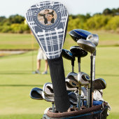 Beste vader van Par Buffalo Plaid Vaderdag Foto Golfheadcover