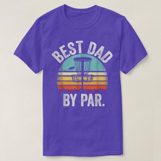  beste vader van Par Disc Golf geeft Mannen vader T-shirt (Design voorkant)