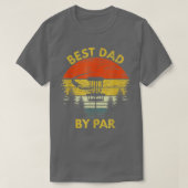  beste vader van Par Disc Golf Gift Mannen vaders T-shirt (Design voorkant)