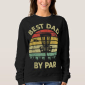 Beste vader van Par Disc Golf Golfer Player Funny Trui (Voorkant)