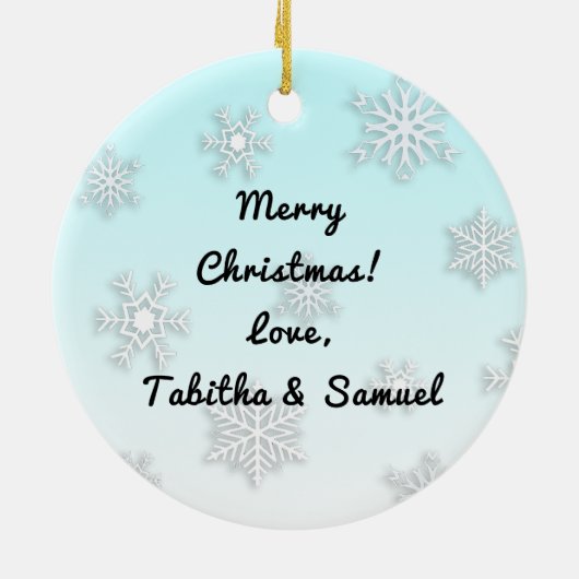 Beste vader van Par Disc Golf Kerstmis Keramisch Ornament (Achterkant)