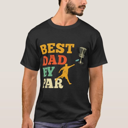 Beste vader van Par Disc Golf Lover Frisbee Golfin T-shirt (Voorkant)