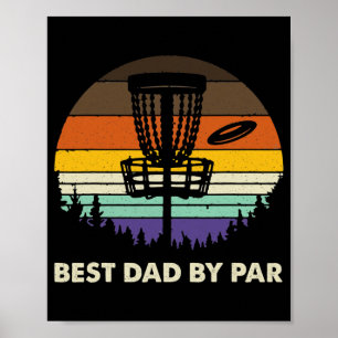 beste vader van Par Disk Golf Fathers Day dad Poster