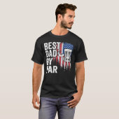 Beste vader van Par Disk Golf T-shirt (Voorkant volledig)