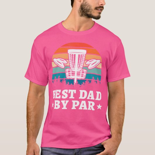 Beste vader van Par Disk Golf T-shirt (Voorkant)