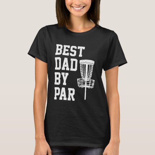 Beste vader van Par Disk Golf T-shirt (Voorkant)