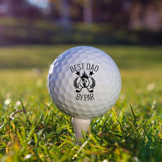 Beste vader van Par Foto van vaders cadeau Golfballen