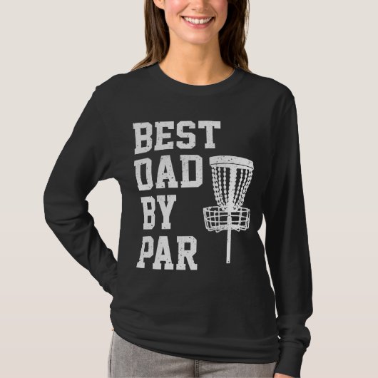 Beste vader van Par Funny Disc Golf Gift T-shirt (Voorkant)