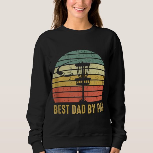 Beste vader van Par Funny Disc Golf Gift voor mann Trui (Voorkant)