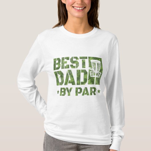 Beste vader van Par Funny Disc Golf Vaderdag T-shirt (Voorkant)