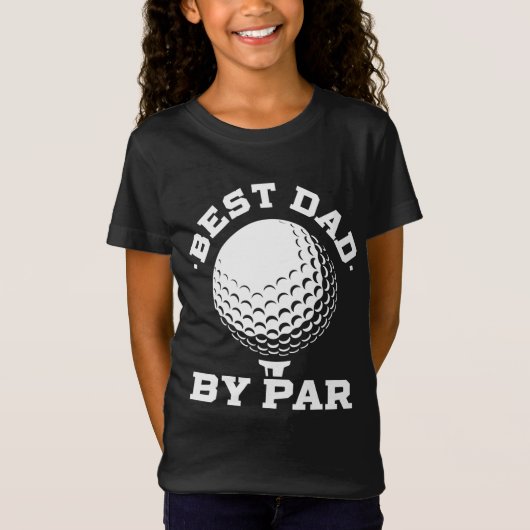 Beste vader van Par - Funny Golf Player Vaderdag T-shirt (Voorkant)