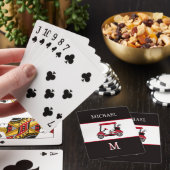Beste vader van Par Golf Cart Monogram Pokerkaarten (Insitu)
