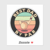Beste vader van Par  Golf Lover Papa Gifts Sticker (Vel)