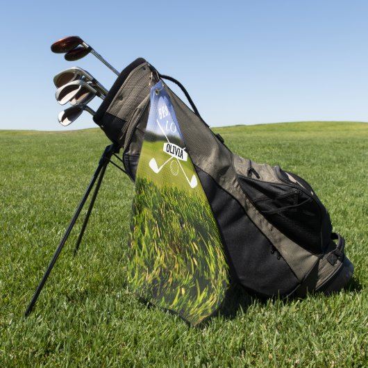 Beste vader van Par Golf Lover Vaderdag Golfhanddoek (Groen)