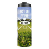 Beste vader van Par Golf Lover Vaderdag Thermosbeker (Voorkant)