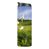 Beste vader van Par Golf Lover Vaderdag Thermosbeker (Geroteerd rechts)