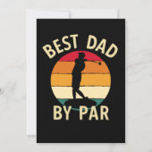 Beste vader van Par Golf-minnaar, geschenk vader Kaart (Voorkant)