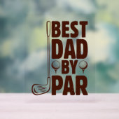 Beste vader van Par Golf papa Acryl Bord (Neutraal)