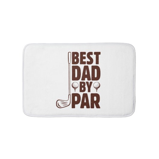 Beste vader van Par Golf papa Badmat (Voorkant)