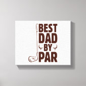 Beste vader van Par Golf papa Canvas Afdruk (Voorkant)
