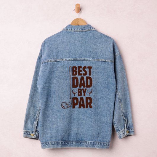 Beste vader van Par Golf papa Denim Jacket (Hangar)