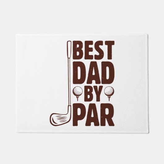 Beste vader van Par Golf papa Deurmat (Voorkant)