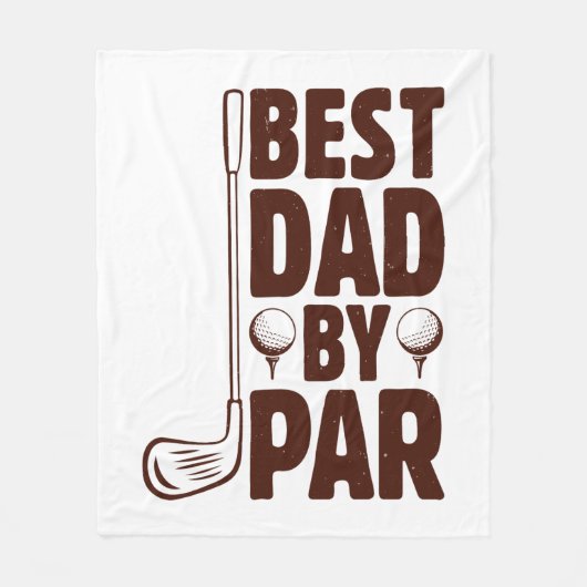 Beste vader van Par Golf papa Fleece Deken (Voorkant)