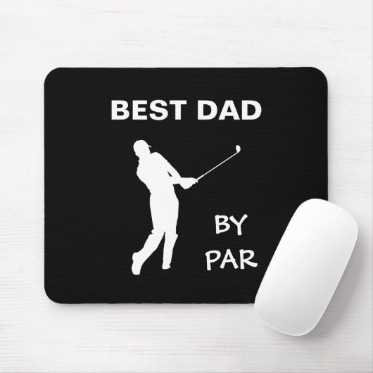 Beste vader van Par Golf papa Golfer Pun Vaderdag Muismat (Met muis)