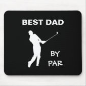 Beste vader van Par Golf papa Golfer Pun Vaderdag Muismat (Voorkant)