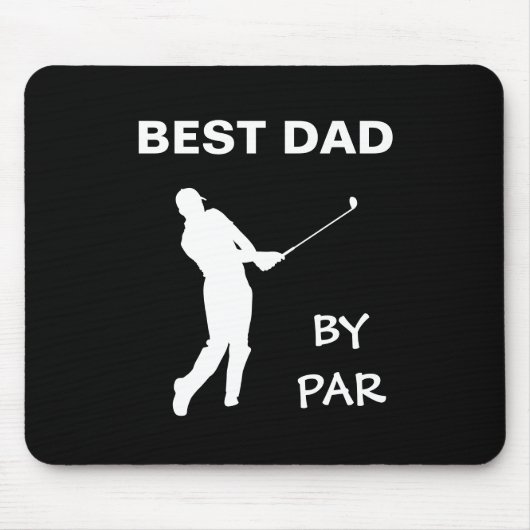 Beste vader van Par Golf papa Golfer Pun Vaderdag Muismat (Voorkant)