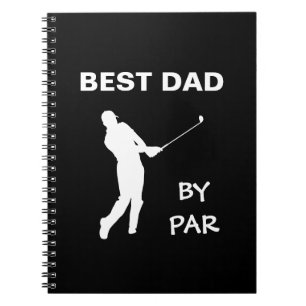 Beste vader van Par Golf papa Golfer Pun Vaderdag Notitieboek