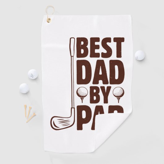 Beste vader van Par Golf papa Golfhanddoek (Insitu)