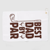 Beste vader van Par Golf papa Golfhanddoek (Horizontaal)