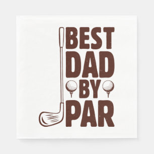 Beste vader van Par Golf papa Servet