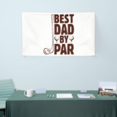 Beste vader van Par Golf papa Spandoek (Beurs)