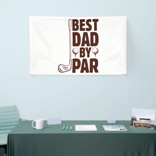 Beste vader van Par Golf papa Spandoek (Beurs)