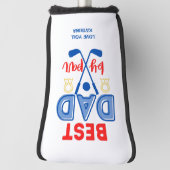 Beste vader van Par Golf Putter Hoesje Golfheadcover (Draai 90)