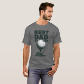 Beste vader van Par Golfer papa Vaderdag T-shirt (Voorkant volledig)