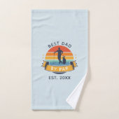 Beste vader van Par Golfing Fathers Day Golfer Handdoek (Handdoek)