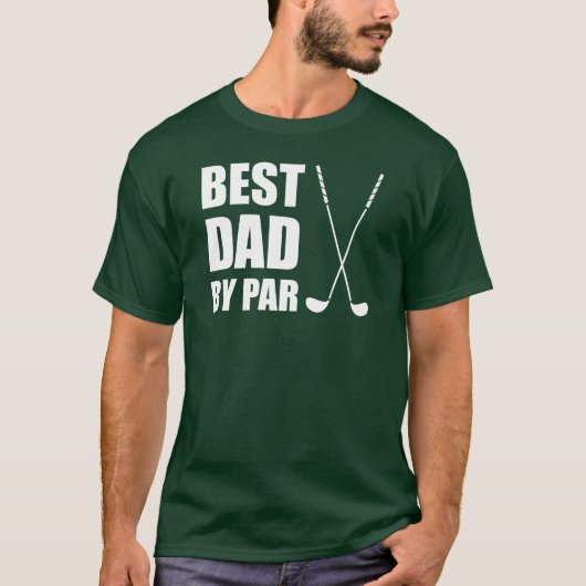 Beste vader van Par Golfing T-shirt (Voorkant)