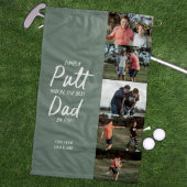 Beste vader van Par multi Foto Golf Fathers Day Go Golfhanddoek