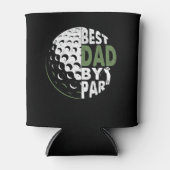 Beste vader van Par Papa Vaderdag geeft Golf Blikjeskoeler (Voorkant)